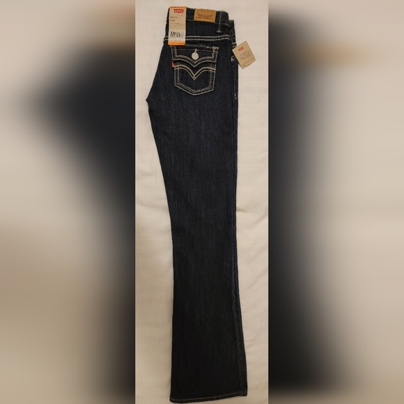 NWT Levi's Girl's 14 Slim Boot Cut Stretch Denim Jean - Picture 2 of 13